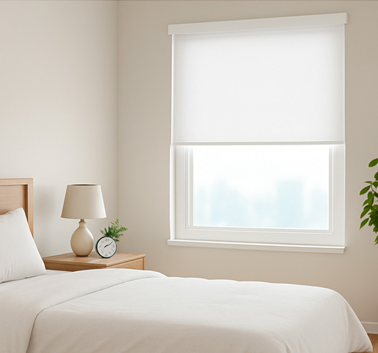 Bijele zavjese jasan jednostavan dizajn - TenStickers