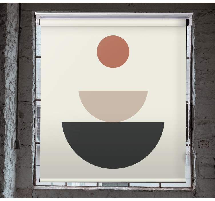 Fontana apstraktna geometrijska umjetnost rolo zavjesa slikarstvo - TenStickers