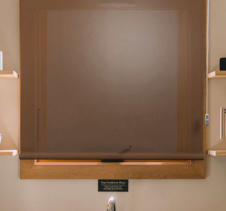 Jednostavno kuhinjsko sjenilo u smeđoj boji - TenStickers