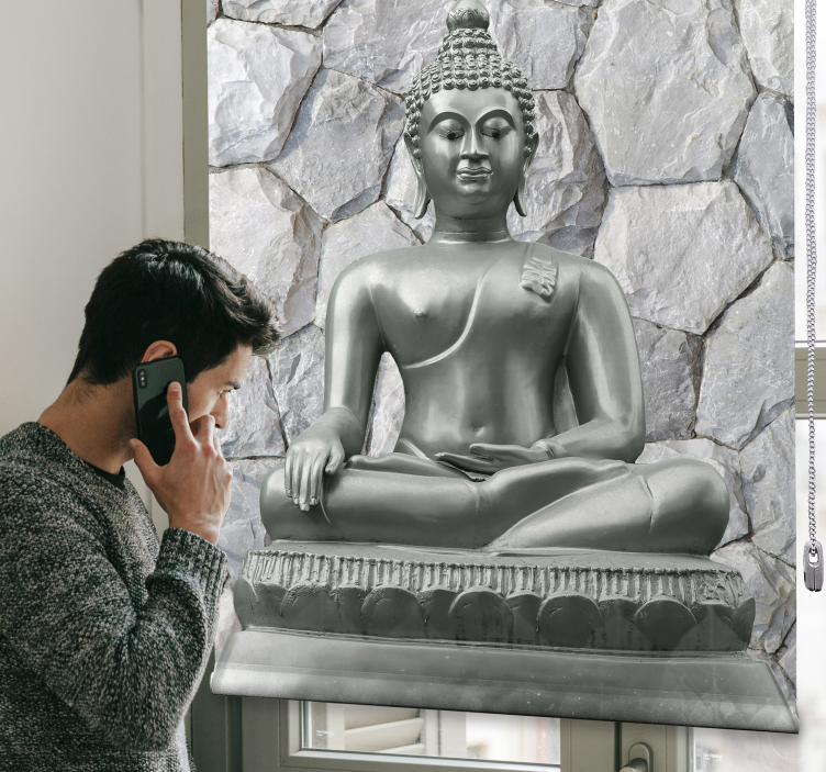 Kameni efekt buddha zen Rolo zavjese - TenStickers