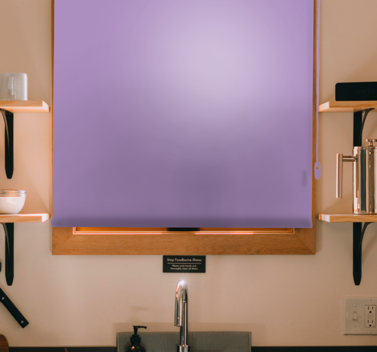 Lila violet jednobojna elegantna roleta - TenStickers