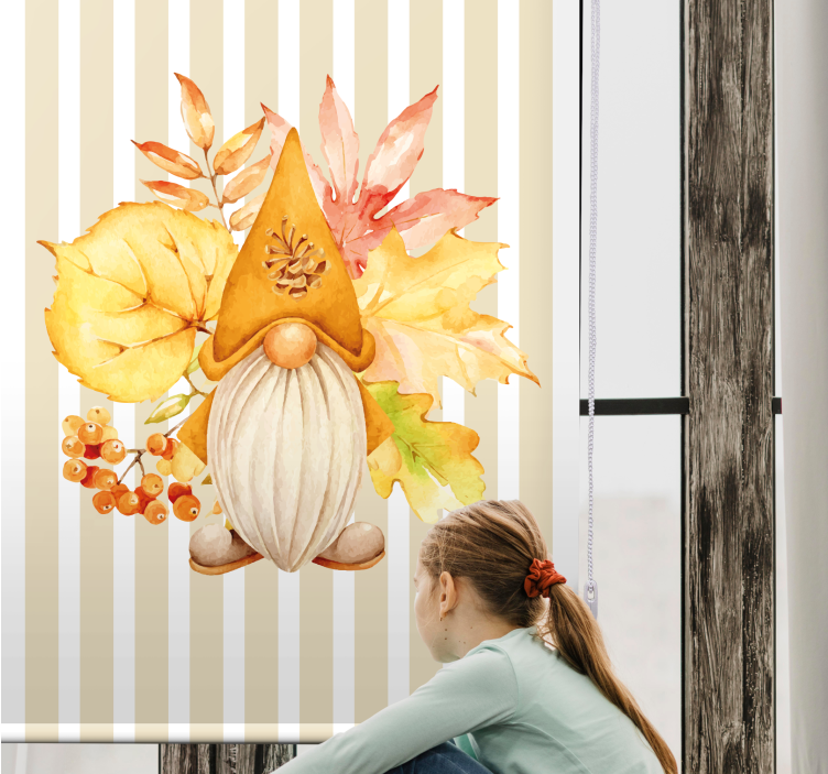 Ostale rolete prikaz jesenskog gnoma - TenStickers