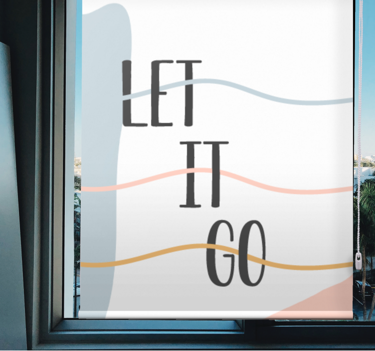 Pastelne boje neka ode kupaonska Rolo zavjese - TenStickers