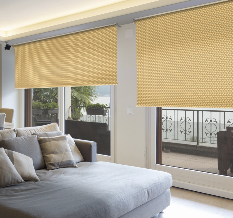 Pletena tekstura i uzorak Rolo zavjese - TenStickers