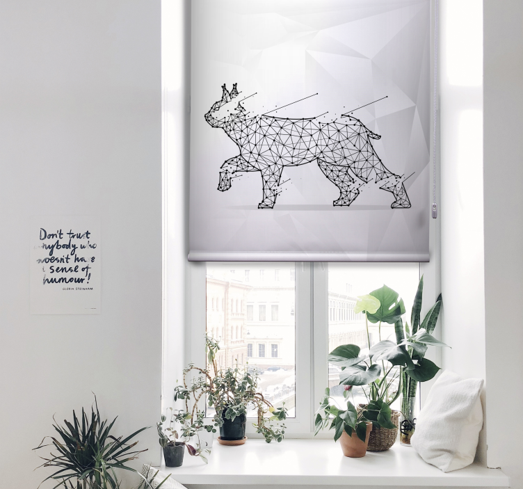 Poligonalna mačka razne životinje blind - TenStickers