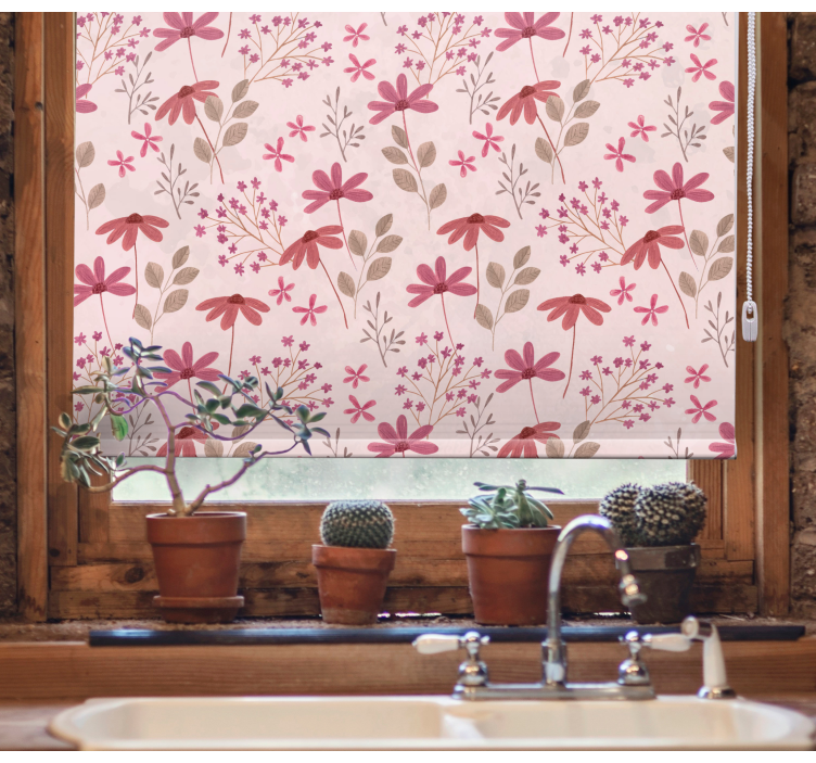 Rolo zavjese cvijeće i biljke botanički aranžman radost - TenStickers