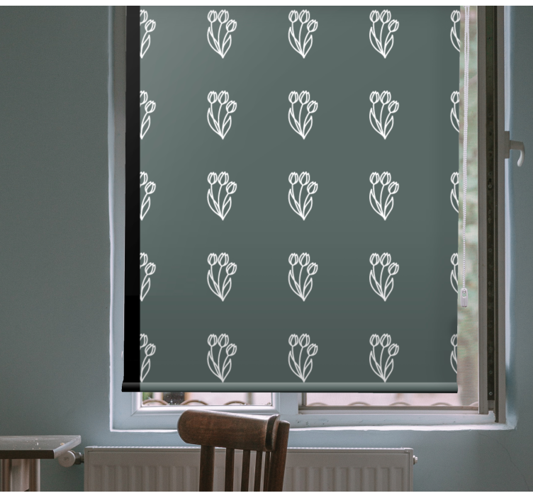 Rolo zavjese cvijeće i biljke elegantan motiv tulipana - TenStickers