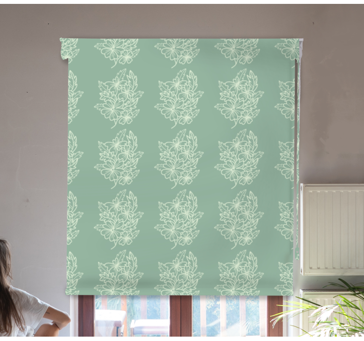 Rolo zavjese glavna spavaća soba nježan motiv lišća - TenStickers
