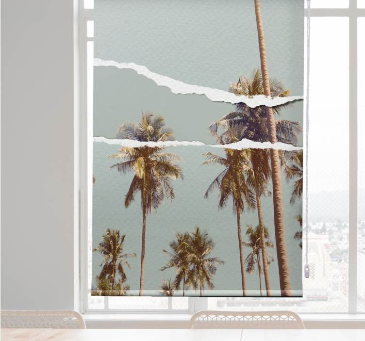 Rolo zavjese drveće palma ljetni dizajn - TenStickers