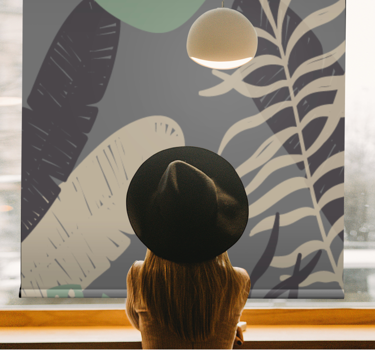 Rolo zavjese cvijeće i biljke uzorak tropskog zelenila - TenStickers