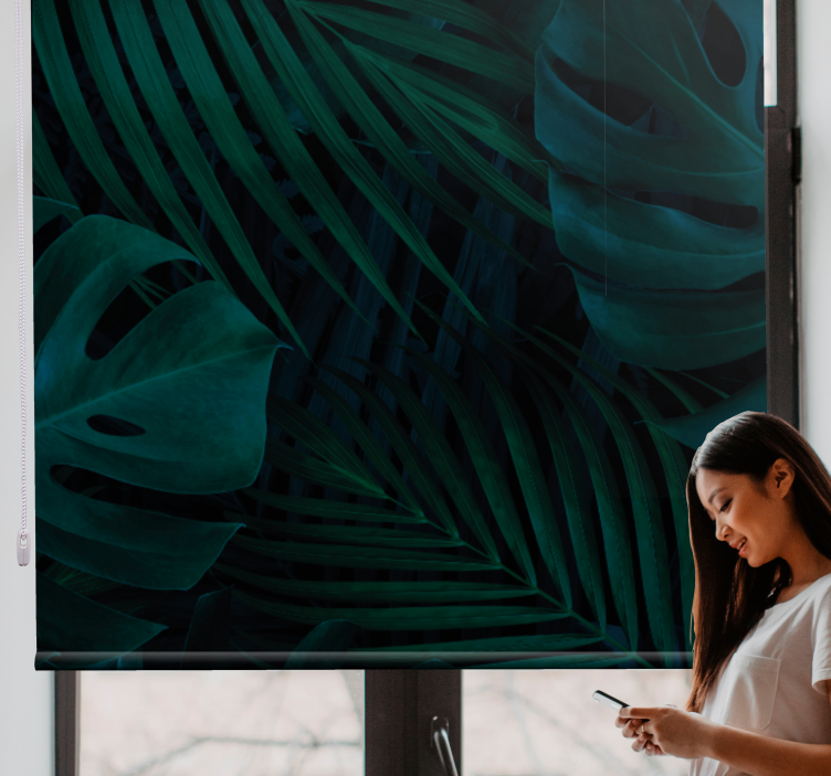 Rolo zavjese drveće uzorci tropskog lišća - TenStickers