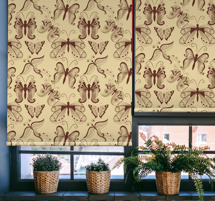 Rolo zavjese leptir zamršen uzorak leptira - TenStickers