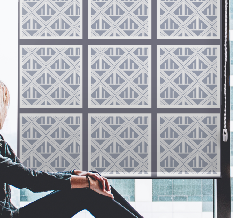 Rolo zavjese moderna dijelovi s geometrijskim uzorkom - TenStickers