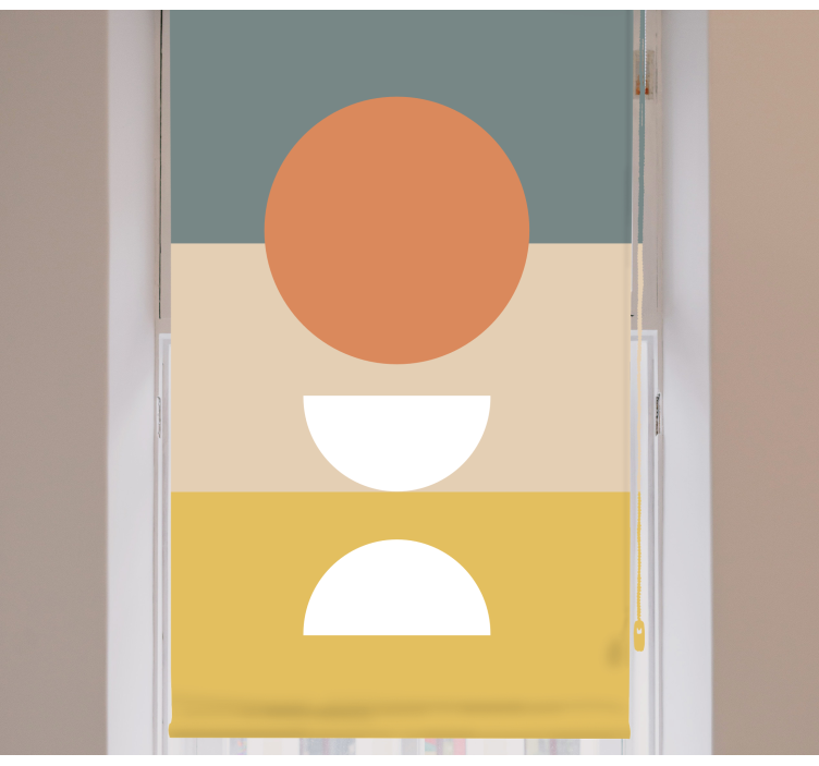 Rolo zavjese moderna raspored geometrijskih oblika - TenStickers