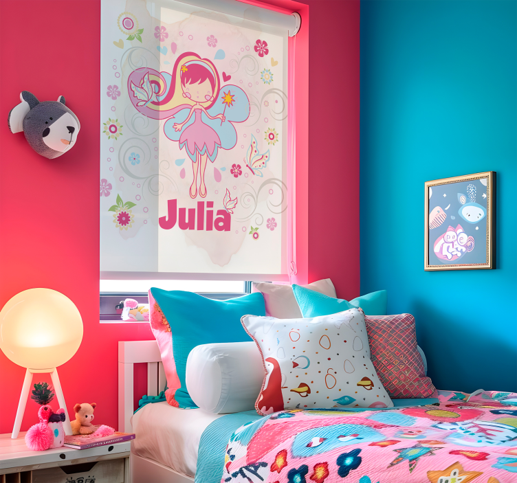 zavjese po mjeri vila s leptirima - TenStickers