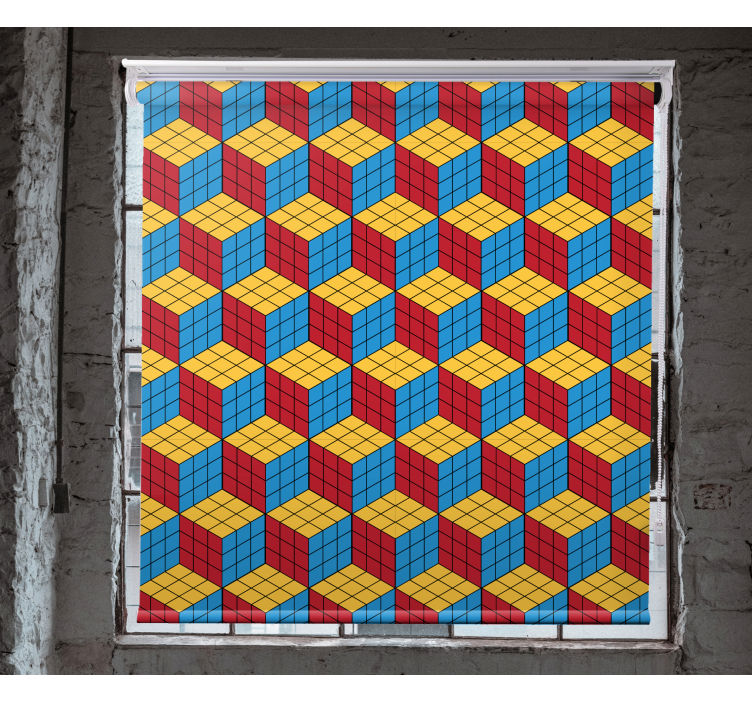 Rolo zavjese štreber šareni kockasti uzorak - TenStickers