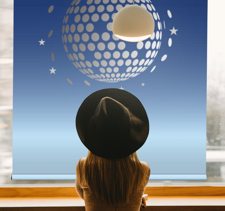 Rolo zavjese izvornik apstraktni disko pogled - TenStickers