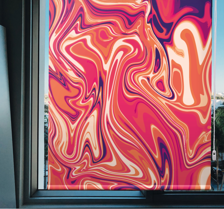 Rolo zavjese tekstura i uzorak živahni uskovitlani uzorci - TenStickers