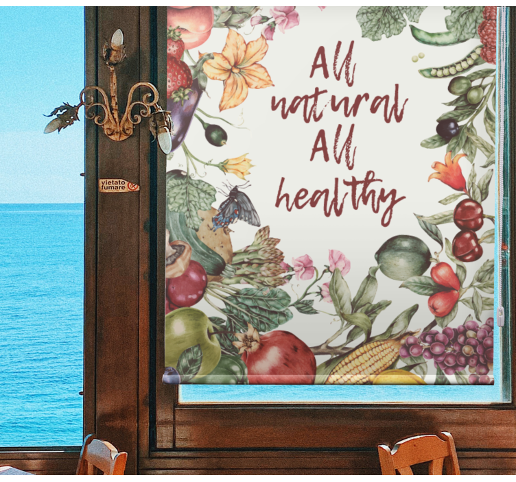 Zavjese za kuhinju sve prirodno i zdravo - TenStickers
