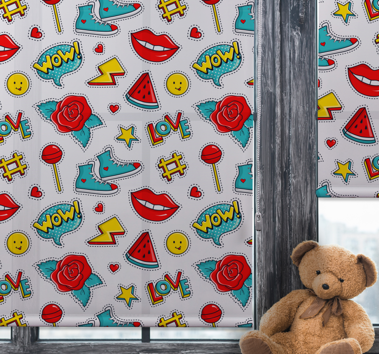 Rolo zavjese zabava obrasci pop kulture - TenStickers