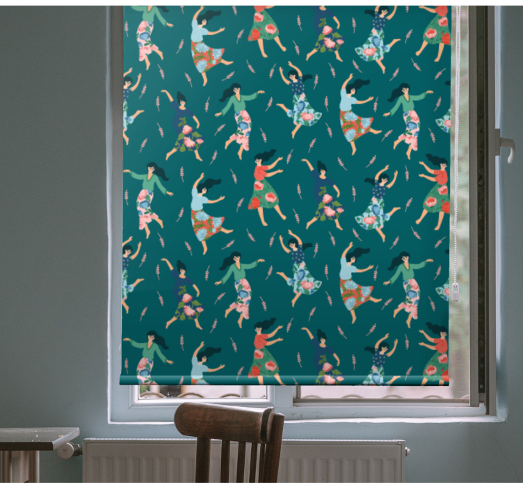 Rolo zavjese izvornik plešući ženski uzorak - TenStickers