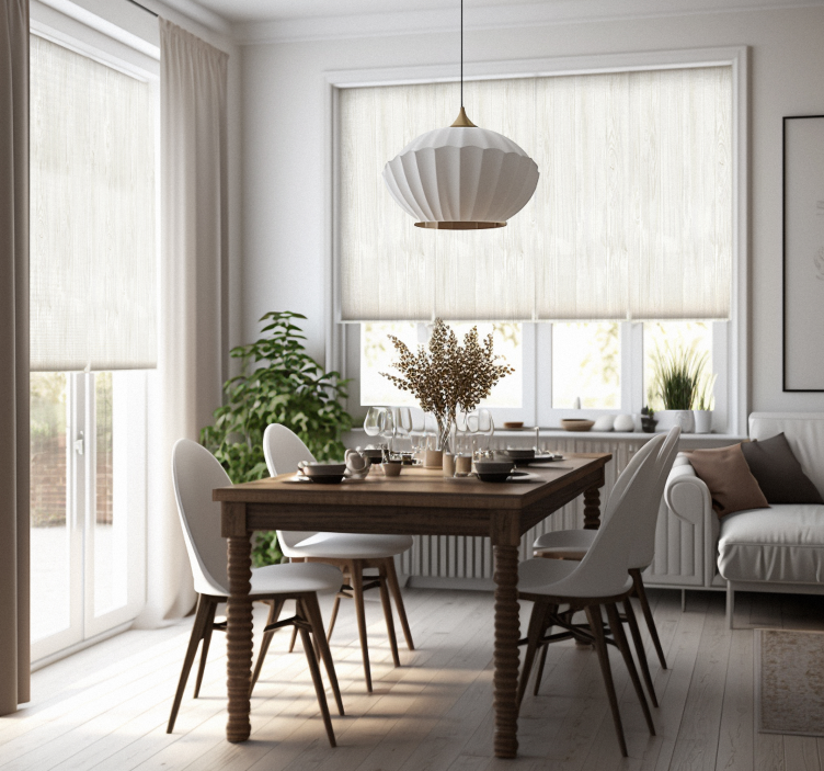 Rustikalna rolo zavjesa od sivog drveta - TenStickers