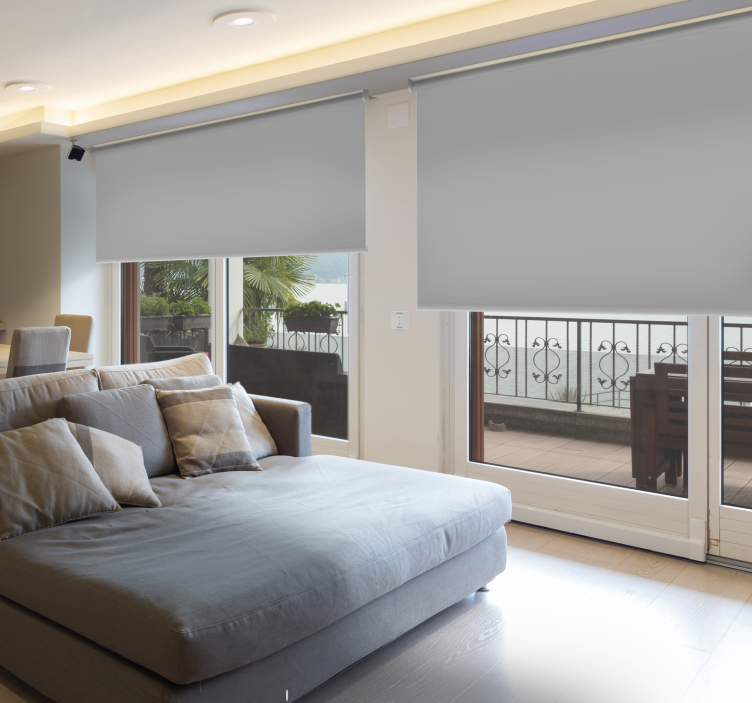 Siva rolo zavjese za zamračenje spavaće sobe - TenStickers