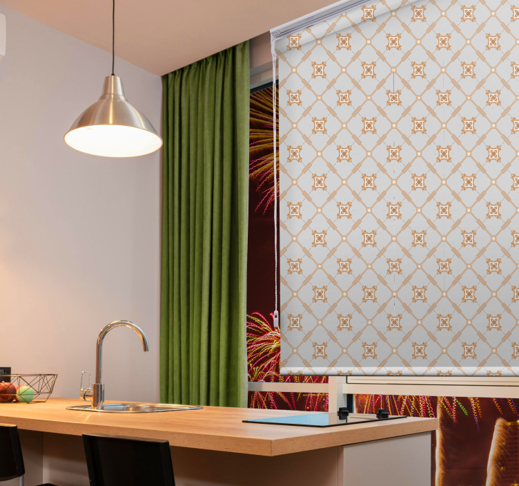 Pločica stil romb tekstura i uzorak rolo zavjesa - TenStickers