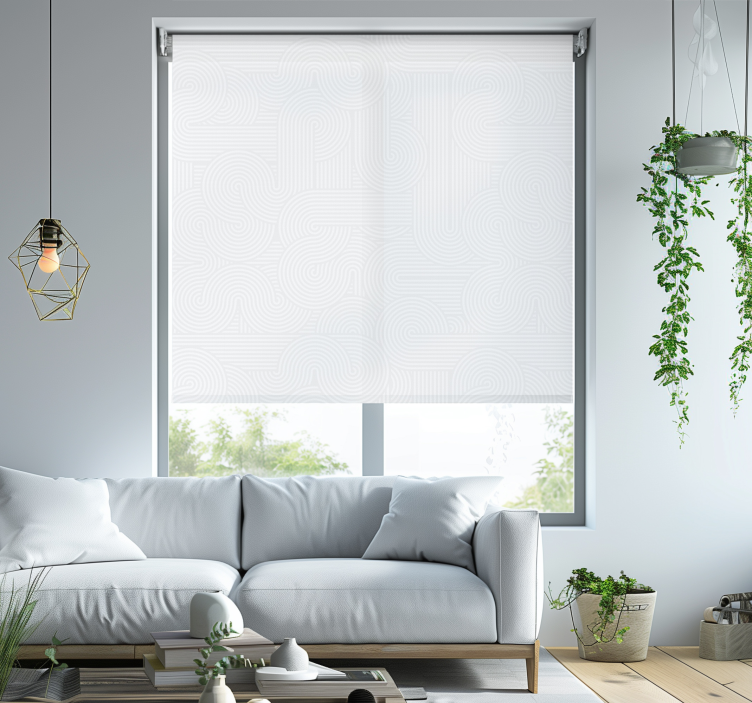 Bijele zavjese prugasti uzorak - TenStickers