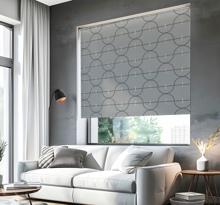 Rolo zavjese elegantan nepravilan prugasti uzorak - TenStickers