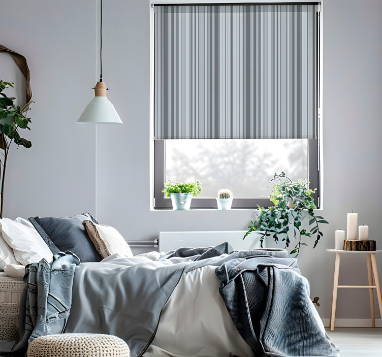 Rolo zavjese moderna sive linije - TenStickers