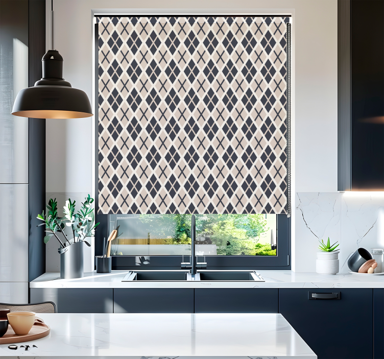 Rolo zavjese nordijski uzorak rombova - TenStickers