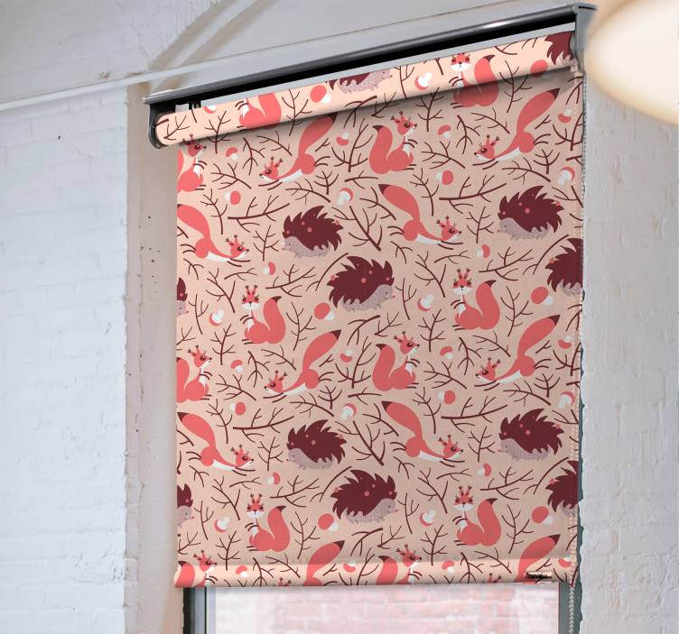 Rolo zavjese životinje motiv uzorka faune - TenStickers