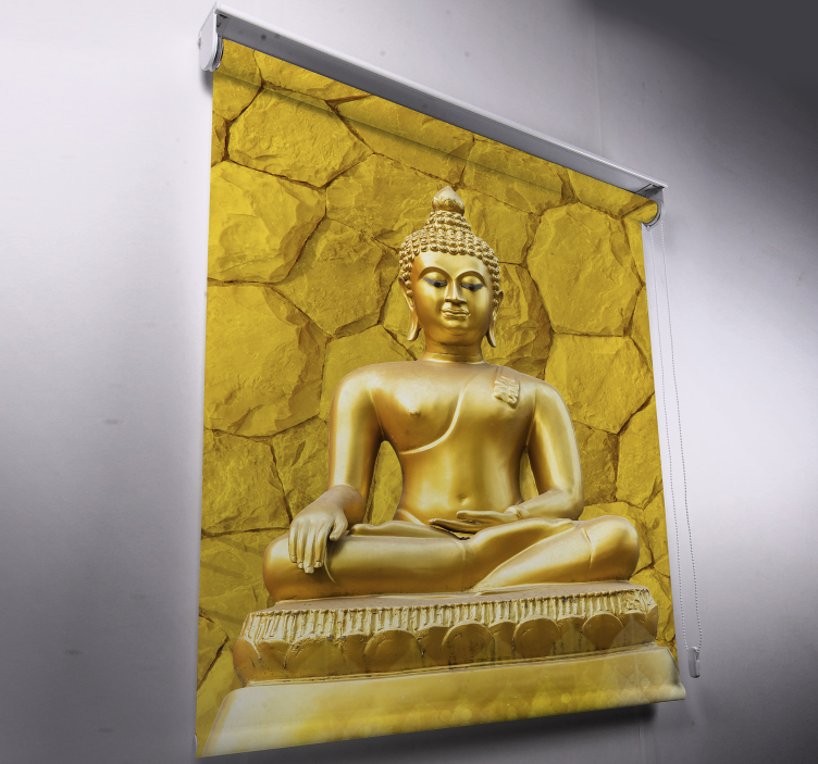 Zlatni buddha zen žuto sjenilo - TenStickers