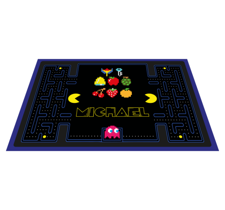 Pac man igra djecu placemati - TenStickers