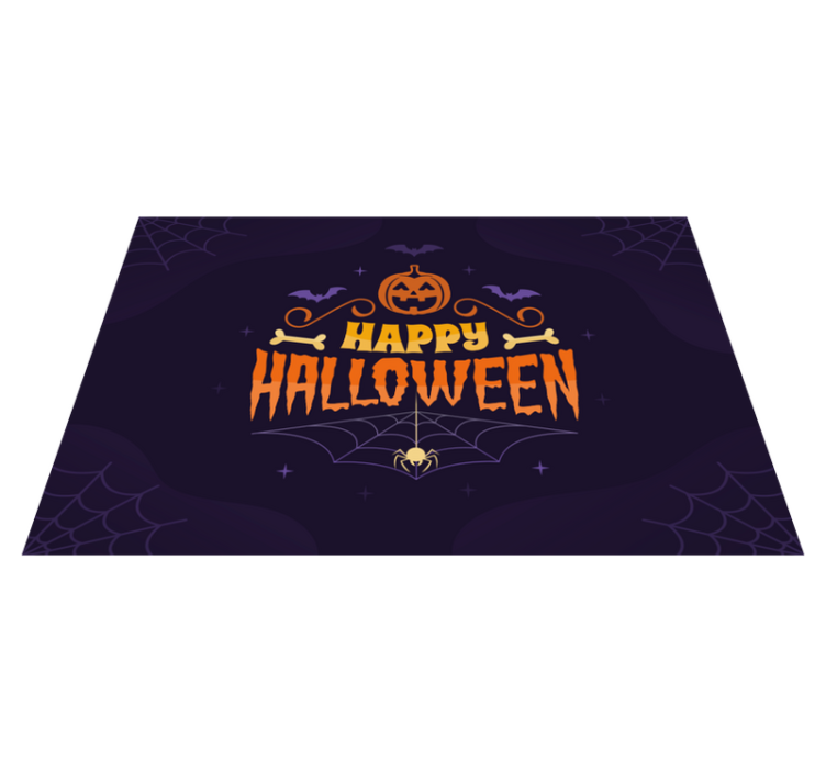 Sretan halloween tekst placemat - TenStickers