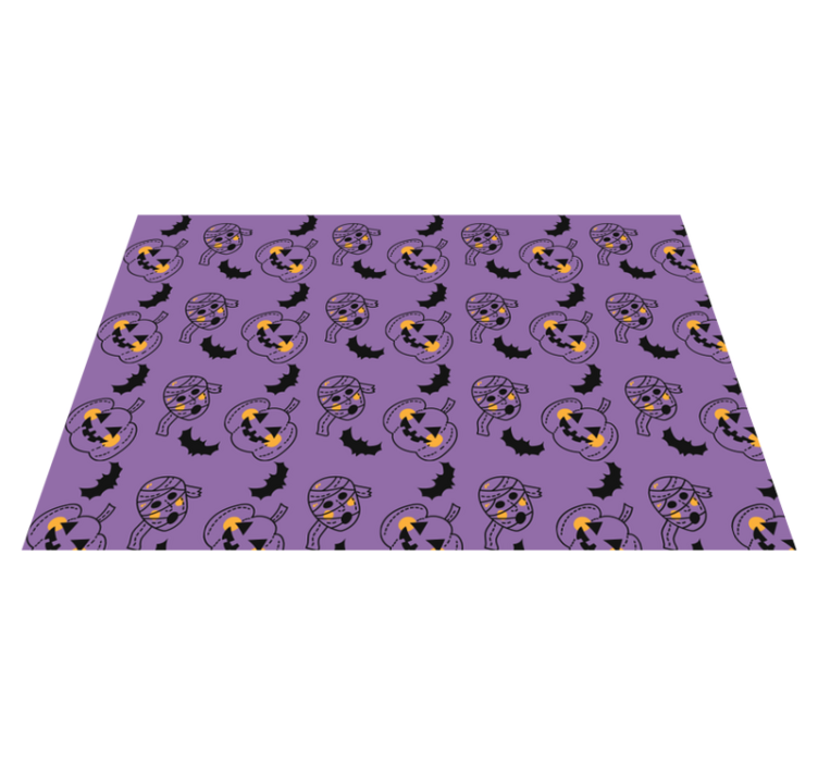 Halloween mumija palice i tikvice halloween mat - TenStickers