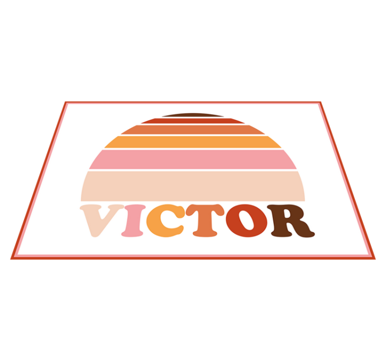 Podmetač s imenom prilagodljiv za svaki stol - TenStickers