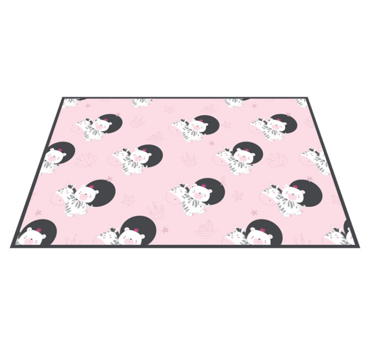 Podmetač djeca s ilustracijama slatke zebre - TenStickers