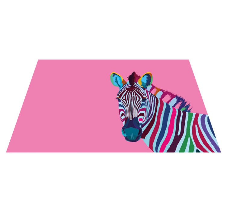 Pop art zebra vinil podmetači - TenStickers