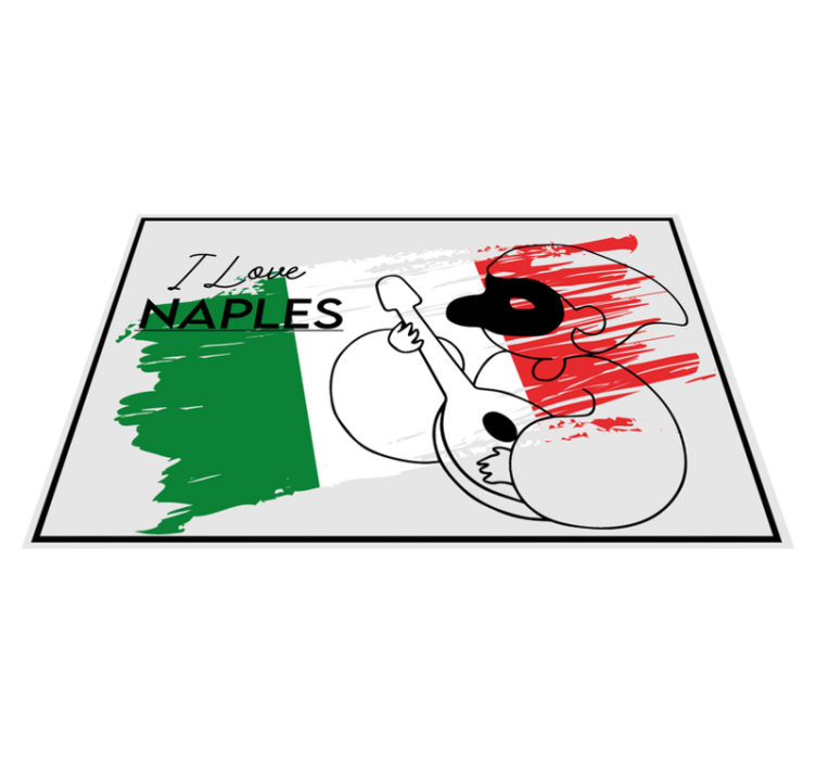 Podmetač citati volim dizajn napulja - TenStickers