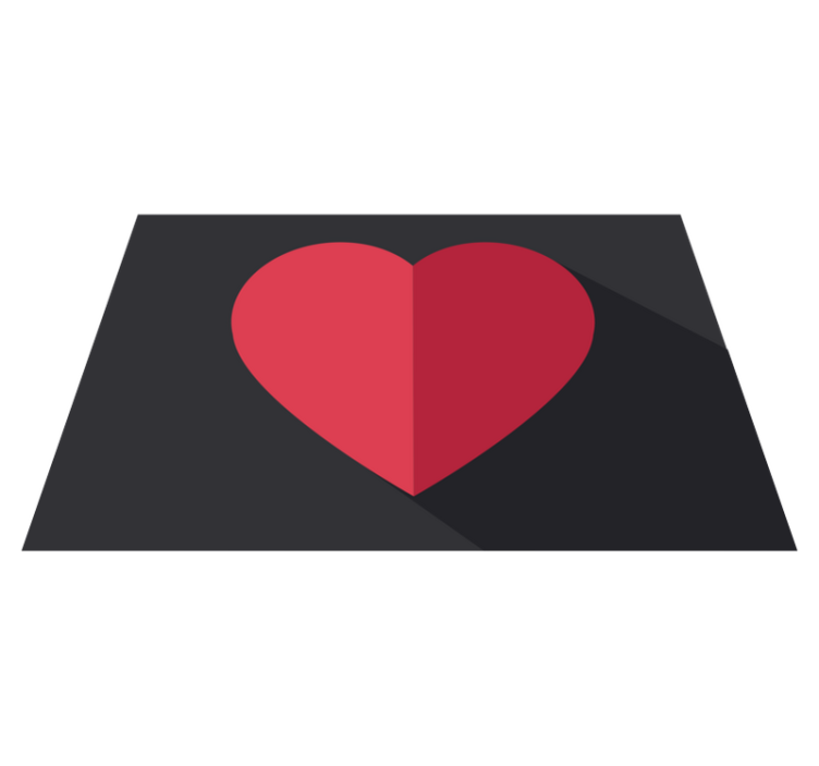 Podmetač izvornik u obliku srca - TenStickers