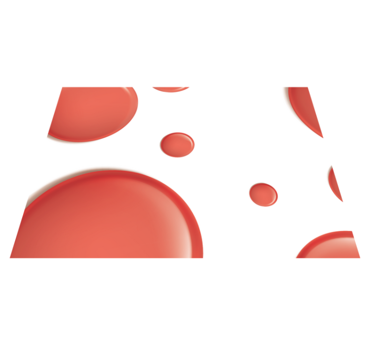 Crveni moderni krugovi crveni podmetači - TenStickers