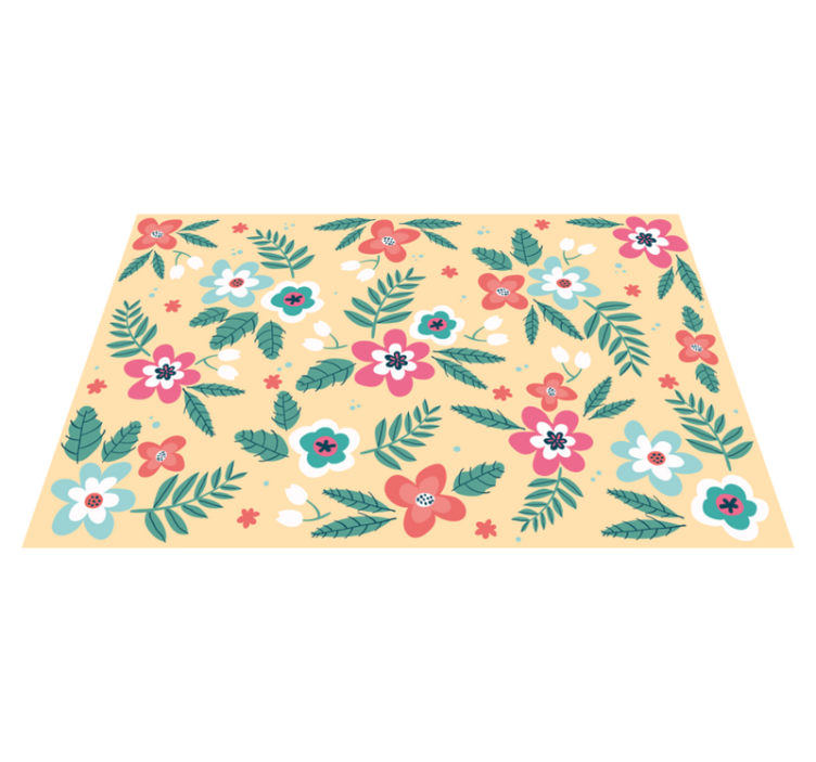 Retro cvijet originalni podmetači - TenStickers