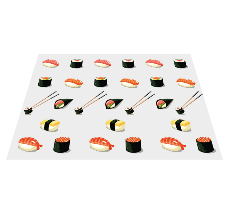 Originalni podmetači za sushi uzorak - TenStickers