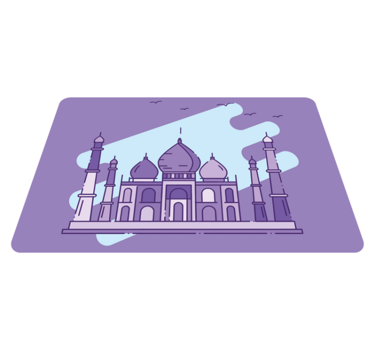 Podmetač moderan silueta taj mahala - TenStickers