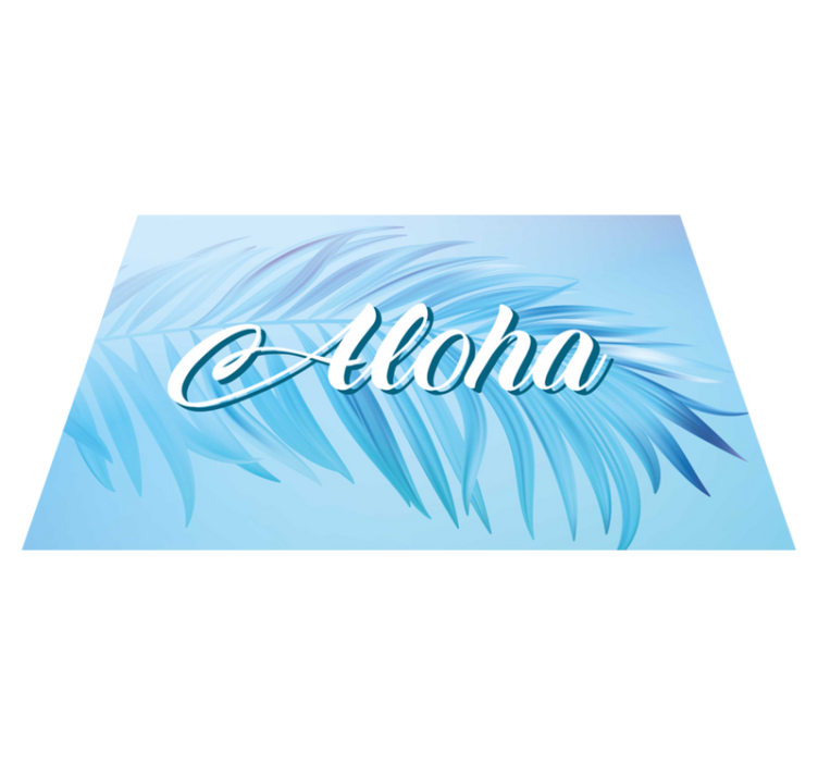 Podmetač citati aloha palme - TenStickers