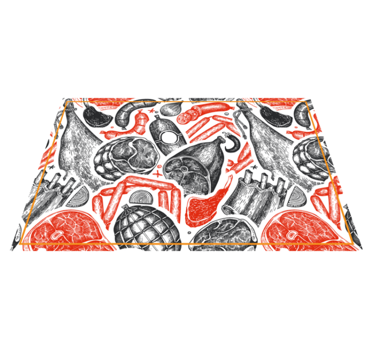 Podmetač izvornik uzorke ilustracija hrane - TenStickers