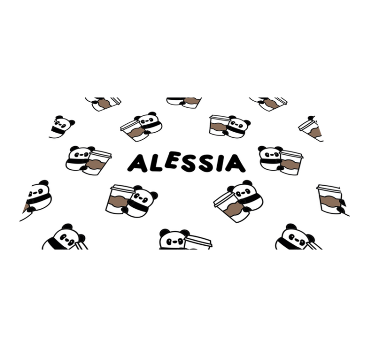 Podmetač djeca s likovima slatkih panda - TenStickers