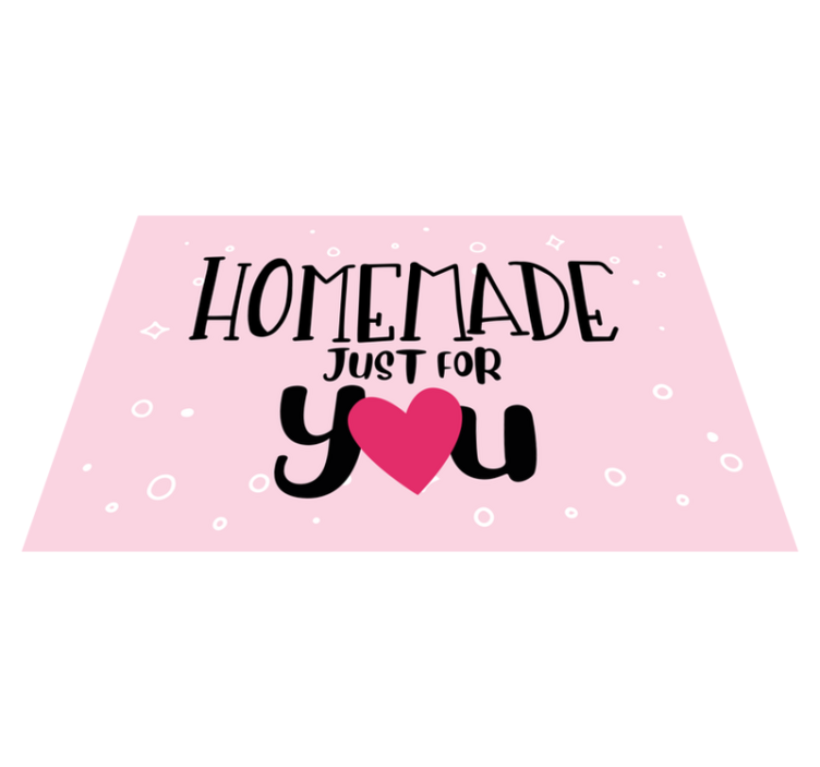 Podmetač citati s dizajnom srca ručne izrade - TenStickers